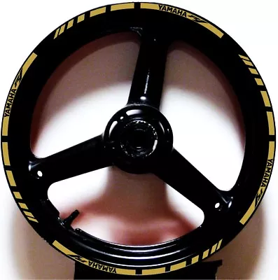 Custom 2 Tone Gp Rim Stripes Wheel Decals Tape Stickers 1998-2014 Yamaha Yzf R1 • $17.99