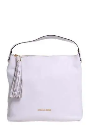MICHAEL Michael Kors Weston Large Top Zip Shoulder Bag (Optic White) • $335