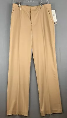 Ralph Lauren Pants Slacks Womens Sz 8 Tan Wool Lined VTG High Rise Classy Luxury • $34.95