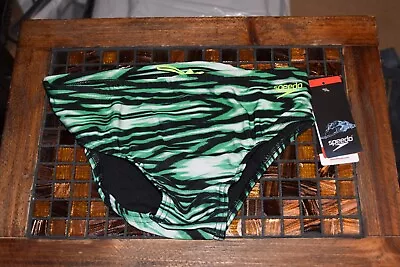 Speedo Wave Wall Brief Speedo Green Size 34 New With Tags • $21