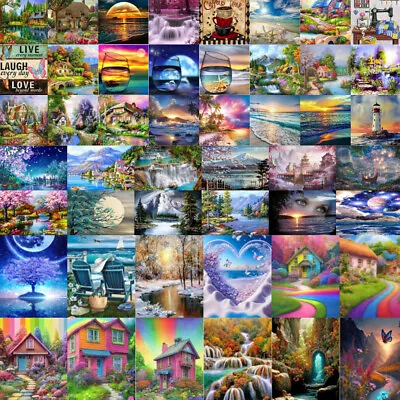 $11.39 • Buy 5D Full Drills Diamond Painting Embroidery Art Decor Cross Stitch Kits DIY Gifts