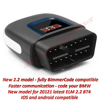 £29.95 • Buy Bluetooth 2.2 BIMMERCODE Compatible Coding For BMW IOS Android OBD2 Icar
