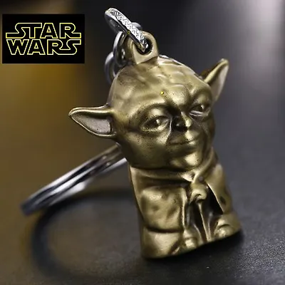 STAR WARS YODA Figurine Metal Replica Rogue Keychain Collectible Cosplay Force • $7.99