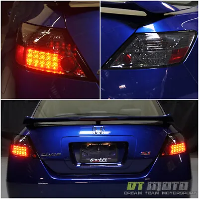 For Smoke 2006-2011 Honda Civic Coupe Lumileds LED Tail Lights Lamps Left+Right • $147.99