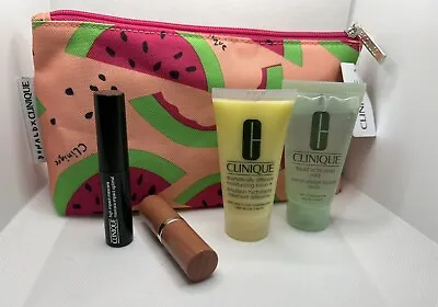£29.99 • Buy NEW Limited Edition Clinique Skincare & MakeUp Gift Set Lipstick Mascara Bag MUA
