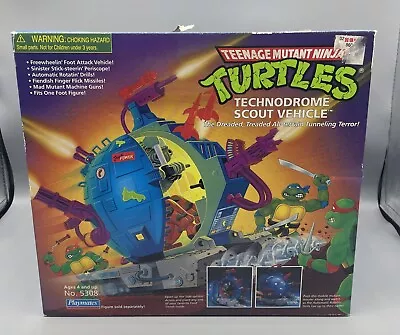 Vintage 1993 Teenage Mutant Ninja Turtles TMNT Technodrome Scout Vehicle SEALED • $249.99