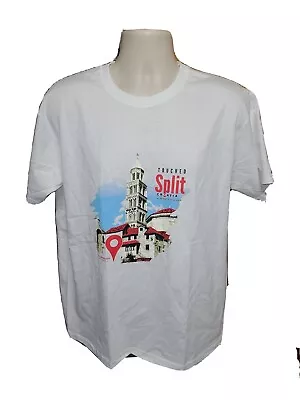 Touched Split Croatia Adult Large White TShirt • $15