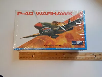 Vintage 1/72 MPC P-40 Warhawk Kit# 7012-70  Free Ship See Pics • $20