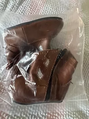 $18 • Buy NWT Fits Lee Middleton Doll Brown Cowboy Boots