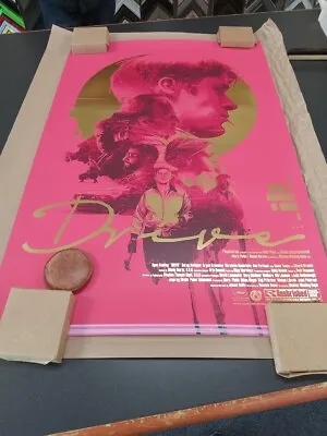 Drive Screen Print Movie Poster By Gabz Sunset Gold Foil Variant  Limited /100 • $269.99