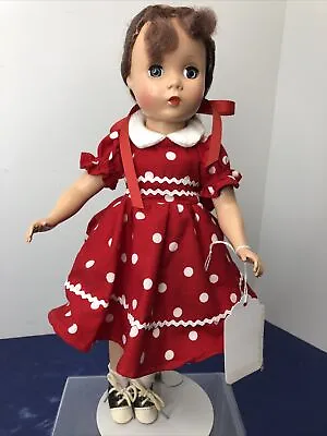 14” Vintage Madame Alexander 1950’s Maggie Face Doll Redress Brunette Hair #S • $160