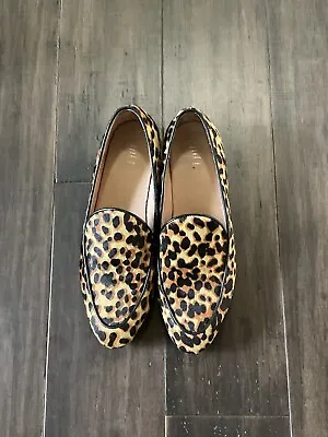 J. Jill Mohair Animal Print Almond Toe Loafers Size 7 • $34.99