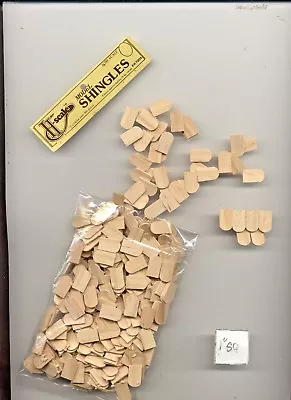 $10.76 • Buy HALF SCALE SHINGLES FISHSCALE  1:24 Dollhouse Roof  Wooden  #H7005   