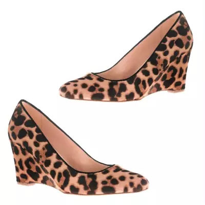 J.CREW Martina Calf Hair Wedge Heels // 8  • $65