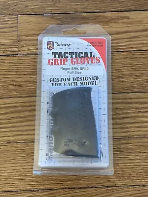 Pachmayr Tactical Grip Glove Black Rubber For Ruger SR9 & SR40 Full Size - 05158 • $9.99