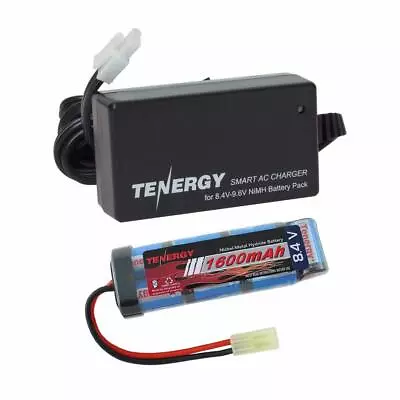 Tenergy 8.4V 1600mAh NiMH Airsoft Battery Flat Pack With Charger Option • $24.99