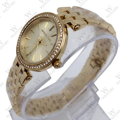 New Michael Kors MK3295 Women's Petite Darci Gold Tone Stainless Steel Watch • $92.80