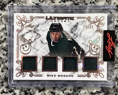 2023 Leaf Ultimate Hockey Mike Modano #20/25 Quad Relic Patch #HI-11 • $1.75