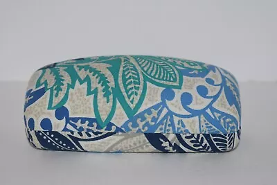 Vera Bradley  Santiago  Pattern Glasses Case - Blue Teal & Tans • $9.95