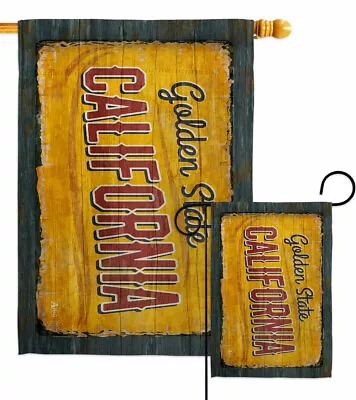 California Vintage Garden Flag States Regional Decorative Gift Yard House Banner • $15.95