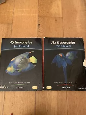 AS A2 Geography Edexcel Digby Textbook Bundle Oxford A-level • £9.50