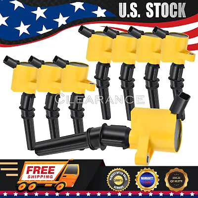 Ignition Coils For Lincoln Ford F150 F250 F550 4.6L 5.4L FD503 DG508 Curved Boot • $35.99