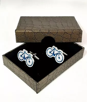 £8.99 • Buy Racing Bike Cycling Cufflinks, Novelty Cuff Links In Gift Box. Mens  Ref 50-17