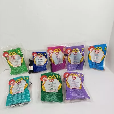 Lot Of 8 Vintage  2000 McDonalds Beanie Babies All New In Bag • $19.99