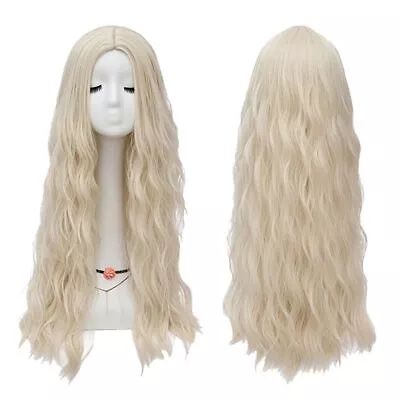 Womens Ladies Long Wavy Curly Fancy Dress Cosplay Wigs Pop Party Costume Full • £12.99