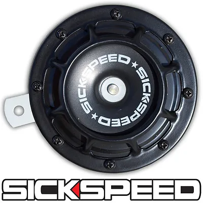 One Sickspeed Black Super Loud Electric Blast Tone Horn Motorcycle 12v M8 • $19.88