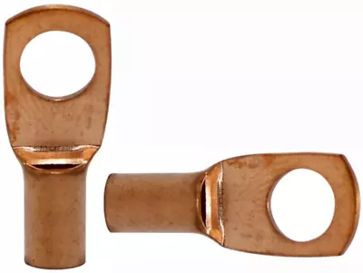 Pipemen's Installation Solution 8g Copper Ring Tongue Terminal 1/4  IS-PTRC-8-8 • $11.95