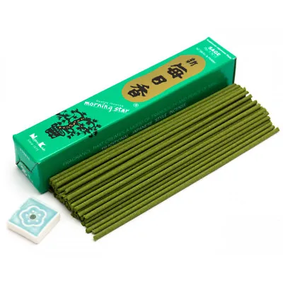 Japanese Nippon Kodo Morning Star SAGE Incense 50 Sticks With Incense Holder • $7.95