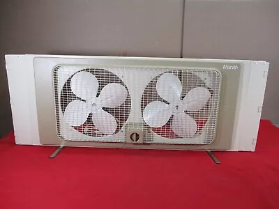 Vintage Marvin Model 2820 Metal 2 Speed Double Window Fan 25  To 30  Extended • $119.99