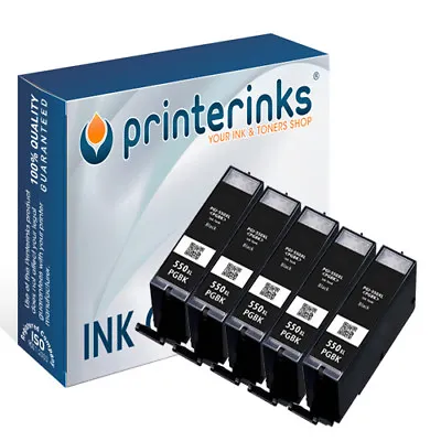 PGI-550XL PGBK Black Non OEM Ink Canon IP7250 MX925 MG5550 MG5650 - 5 Pack • £8.95
