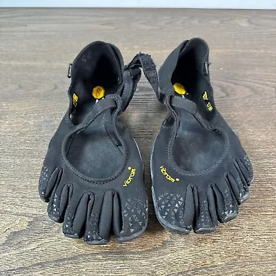 Vibram FiveFinger V-soul Indoor Training Shoes Black 18W7201 Size US 8-8.5 EU 40 • $27.91