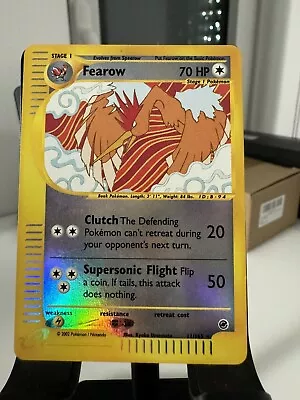 LP (Reverse Holo) Pokemon FEAROW Card EXPEDITION Base Set 45/165 Rare Foil • $12.95