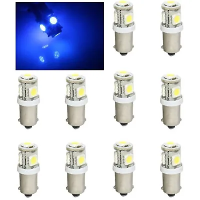 (10) Blue 5-LED Dash Instrument Panel Cluster Gauge Clock Glove Box Light Bulbs • $24.95