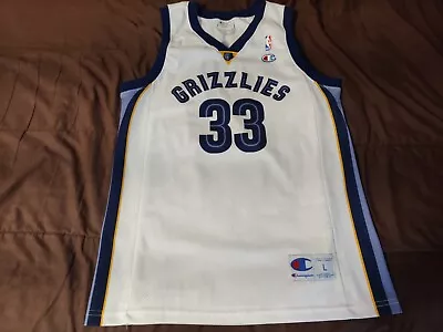 EU Champion Memphis Grizzlies Marc Gasol White Jersey L • $95