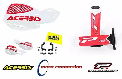 Acerbis Uniko Vent Handguards & Progrip 788 Grips Honda Crf250 Crf450 04-18 • $54.77