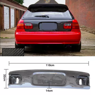 For 1992-1995 Honda EG Civic Carbon Fiber Hatchback Rear Trunk Boot Lid Cover • $549.62