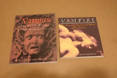 Lot 2 Vampire Books Complete Guide + From Vlad The Impaler To The Vampire Lestat • $11.99