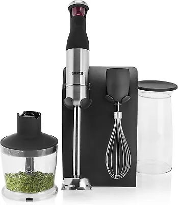 Hand Blender Whisk Mixer Speed Control + Accessories • £29.99