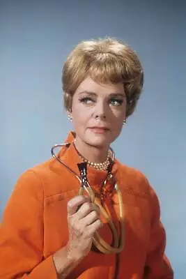 June Lockhart Poses For A Portrait Holding A Stethoscope In - 1960 Old Photo • $9