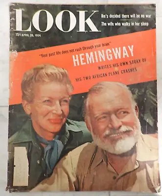 Look Magazine ~ April 20 1954 ~ Ernest Hemingway • $60