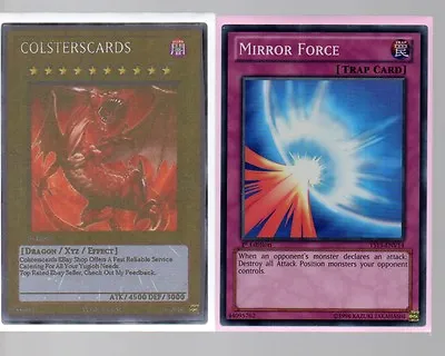 Yugioh Cards - Super Rare Holo - Mirror Force YS13-ENV14 1st Edition • £1.25