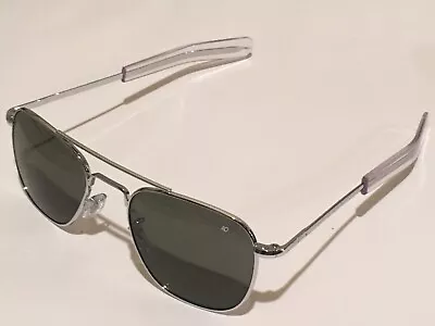 52mm Silver Frames American Optical AO Pilot Sunglasses • $139.99