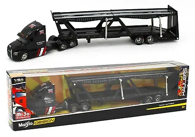 1:64 MAISTO DESIGN *BLACK* Mack Anthem Semi Truck & AUTO TRANSPORT CARRIER *NIB* • $54.99