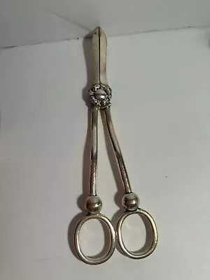 Vintage Victorian Grape Scissors Shears Silver Plate Mappin And Webb • $25