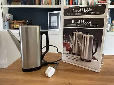 VINTAGE 1970s RUSSELL HOBBS Automatic Coffee Pot Model 3010 With Box • £25