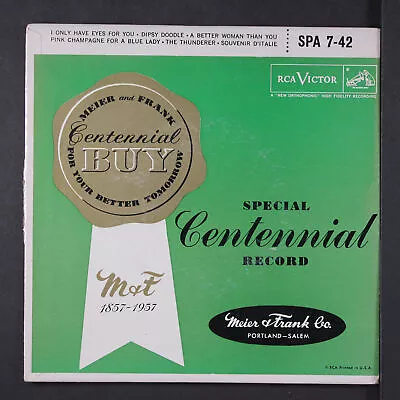 VARIOUS: Meier & Frank Centennial  RCA 7  EP 45 RPM • $15